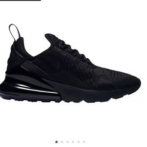 This is a Nike Air Max 270 "Triple Black" sneaker.